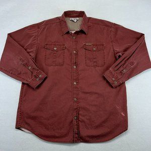 Columbia Button Up Shirt XL Extra Large Men's Canvas Outdoors Casual